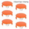 Compatible Replacing the Black & Decker AF-100 Lawn mower Spare Spool Cap Covers with spring for Trimmer Spool Tool ABS Material Strong and durable