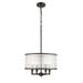 RADIANCE Goods Transitional 4 Light Rubbed Bronze Ceiling Pendant 16 Wide