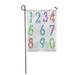 LADDKE Colorful of Ten Numbers Form Zero to Nine Flat Garden Flag Decorative Flag House Banner 28x40 inch