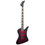 Jackson JS3Q Kelly Bird Bass Guitar (Transparent Red Burst)