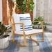SAFAVIEH Daire Outdoor Patio Rocking Chair Natural/White