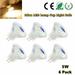 Rosnek MR11 LED Light Bulbs 3W/5W AC/DC12V-24V Halogen LED Bulbs GU4 Bi-Pin Base 1/4/6/10 Pack