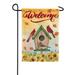 America Forever Welcome Fall Cardinal Sunflower Garden Flag 12.5 x 18 inch Autumn Birdhouse Fall Leaves Floral Seasonal Yard Outdoor Fall Decorations Double Sided Flag