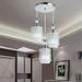 OUKANING 3 Head LED Ceiling Light Dining Room Pendant Lamp Bedroom Decorative Chandelier