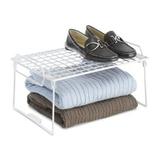 Whitmor White Grid Stacking Utility Shelf