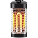 EnerG Plus Portable Infrared Electric Outdoor Oscillating Heater Black