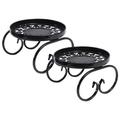 Set of 2 Metal Plant Stand for Flower Pot Flower Pots Shelves for Indoor Outdoor