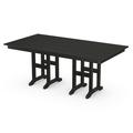 POLYWOOD Farmhouse 37 x 72 Dining Table in Black