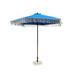 9ft 6 Ribs Replacement Umbrella Canopy w/ Tassels in Capri Blue (Canopy Only)