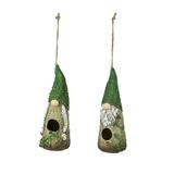 Special T Imports Resin Garden Gnome Hanging Bird House Outdoor Garden DÃ©cor (Set of 2)