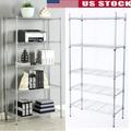 Storage Shelves Heavy Duty Shelving 5 Tier Layer Wire Shelving Unit Metal Wire Shelf Standing Garage Shelves Storage Rack Adjustable NSF certified 14 x30 x60 Chrome