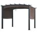 Patiojoy Outdoor Retractable Pergola 10 x 10ft Patio Pergola Gazebo Sun Shade Shelter Canopy w/Heavy Duty Steel Frame for Beach