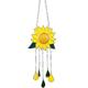 GRNSHTS Sunflower Wind Chimes for Outside Sunflower Decoration Pendant Waterproof Wind Chime Pendant with Soothing Sound Home Garden Birthday Memorial Gifts (A)