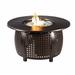 Oakland Living Cliff 44 in. Round Propane Fire Pit Table