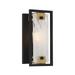 Savoy House 9-1697-1-143 Hayward 1 Light Wall Sconce in Matte Black with Warm Brass Accents (6 W x 12 H)