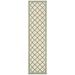 SAFAVIEH Indoor Outdoor BHS121W Beach House Cream / Green Rug