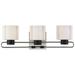 Minka Lavery 2463 Waverly Plaza 3 Light 23 Wide Bathroom Vanity Light - Coal / Brushed