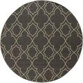 Mark&Day Outdoor Area Rugs 7ft Round Liam Cottage Indoor/Outdoor Black Area Rug (7 3 Round)