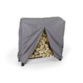 Covermates Log Rack Cover - Weather Resistant Polyester Weather Resistant Water Resistant Zipper Outdoor Living Covers-Charcoal