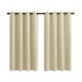 Rosnek Outdoor Patio Curtain 100% Blackout Thermal Insulated Pergola Curtain Indoor Outdoor Waterproof Curtains Solid Garden Curtains Decoration