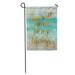 SIDONKU Blue Love You Will Forever Be My Always Gold and Turquoise Motivational Brown Text Garden Flag Decorative Flag House Banner 12x18 inch