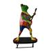 Giant Happy Frog Playing the Guitar Good for Outdoors Size: 46 x 28 x 70 H