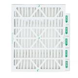 6 Pack of 20x25x4 MERV 13 Pleated 4 Inch Air Filters by Glasfloss. Actual Size: 19-1/2 x 24-1/2 x 3-3/4