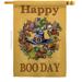 Ornament Collection 28 x 40 in. Happy Boo Day House Flag with Fall Halloween Double-Sided Decorative Vertical Flags Decoration Banner Garden Yard Gift