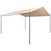 Anself Gazebo Steel Frame Garden Canopy Tent Sun Shelter Beige for Patio Party Wedding BBQ Camping Trip Festival Cater Events 13ft x 13ft x 8.5ft (L x W x H)