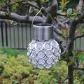 MyBeauty Hanging Light LED Solar Powered Stainless Steel Ceiling Hanging Light for Gardening