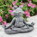 Goodeco 12.5 LÃ—10 H Meditating Yoga Frog Statue - Gifts for Women/Mom Zen Garden Frog Figurines for Home and Garden Decor Frog Decorations Gift Ideas Frog Gifts for Women