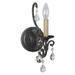 Craftmade 38961 Bentley 1 Light Candle-Style Wall Sconce - Black