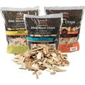 Camerons Wood Smoker Chips 3 Pack ~ 2 lb. Bag 260 cu. in. - Apple Cherry Hickory - 100% Natural Fine Wood Smoking and Barbecue Chips