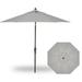 UM8100-40433-SWV-Treasure Garden-9 Foot Round Aluminum Auto Tilt Market Umbrella-Sunbrella Grade A Fabric Type-Cast Silver Fabric Color-Bronze Pole