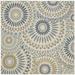 SAFAVIEH Outdoor VER091-0614 Veranda Cream / Green Rug