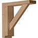 2.5 in. W x 8.75 in. D x 8.25 in. H Traditional Shelf Bracket Rubberwood