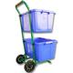 Recycle-bin-cart Heavy Duty Recycling Cart Robust 2 Wheels Moving Recylcle Bin Cart|Recycle Caddy(Single Pack)