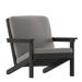 Flash Furniture Charlestown Adirondack Outdoor Club Chair - Black/Cream