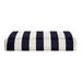 RSH DÃ©cor Indoor Outdoor Single Ottoman Cushion 19 x 15 x 4 Navy Blue & White Stripe