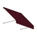 4.38 ft. Santa Fe Twisted Rope Arm Window & Entry Awning Burgundy - 44 x 36 in.