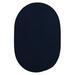 12 Navy Blue Reversible Round Braided Area Rug