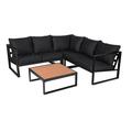 Monaco Contemporary Outdoor Sectional Slate Grey - Box A