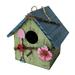 Wooden Bird Houses for Outside Hanging Garden Patio Decorative Bird Houses Outdoor Hand Painted Birdhouse - Green