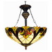 CHLOE Lighting LIAISON Tiffany-style 2 Light Victorian Inverted Ceiling Pendant 18 Shade