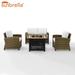 Crosley Furniture Bradenton 4-PC Wicker / Rattan Patio Conversation Set in Brown