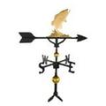 Montague Metal Products 300 Series 32 In. Deluxe Gold Bass Weathervane