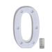 VerPetridure Alphabet LED Digital Lights Light Up White Plastic Digital Standing Hanging J