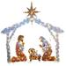 Sunisery Light-up Easter Outdoor Nativity Scenes Decoration LED Lights Easter Lighting Festival Decoration for Outdoor Yard Lawn