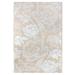 4 x 6 Pink Beige and White Floral Rectangular Outdoor Area Rug