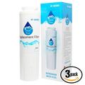 3-Pack Replacement for Whirlpool GB2SHTXTT11 Refrigerator Water Filter - Compatible with Whirlpool 4396395 Fridge Water Filter Cartridge - Denali Pure Brand